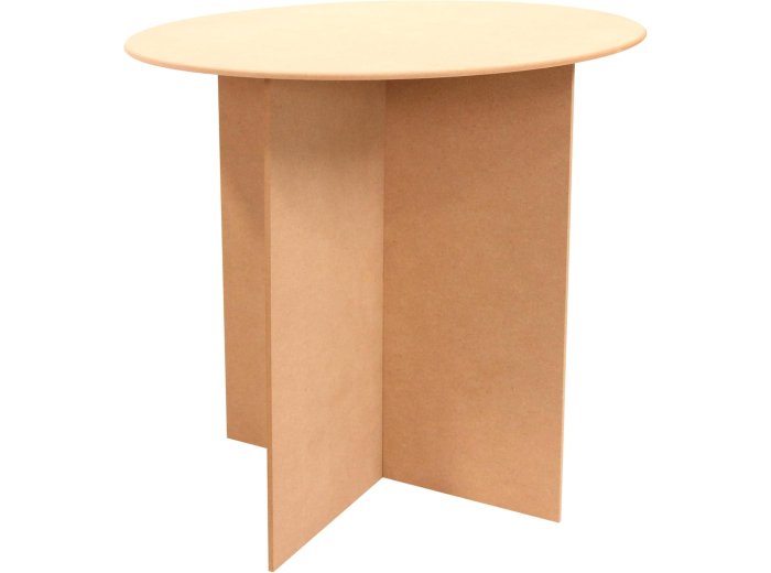 30 Inch Round Wood Display Table - 250 Pound Weight Capacity
