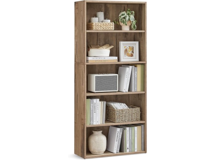 Wooden Storage Cabinet, Bookshelf, 72 in.