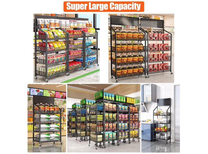 Modern Floor Display Rack, 66 in.