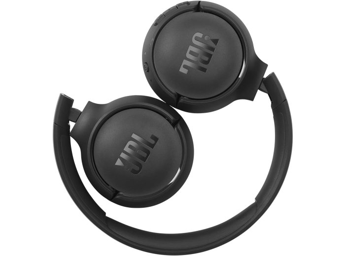 JBL Tune 510BT - Bluetooth headphones with up to 40 hours battery, microphone for call, foldable and comfortable, Android and iOs compatible (Black)
