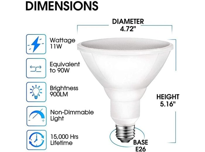 90-Watt Bright White LED Light Bulb