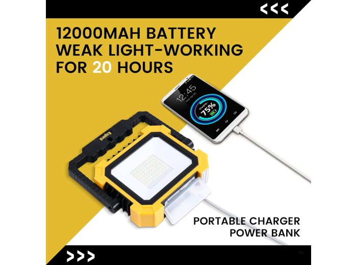 12-volt Rechargeable Search light Set