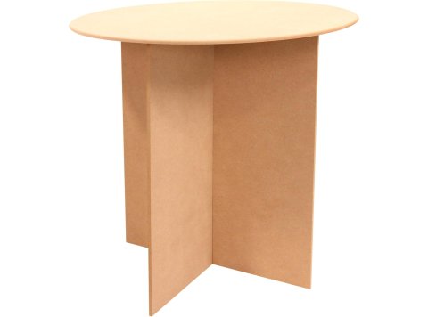30 Inch Round Wood Display Table - 250 Pound Weight Capacity