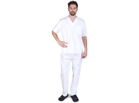 Men’s White Scrub Set