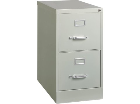 4 Drawer File Cabinet, 15 x 52 x 25, Grey