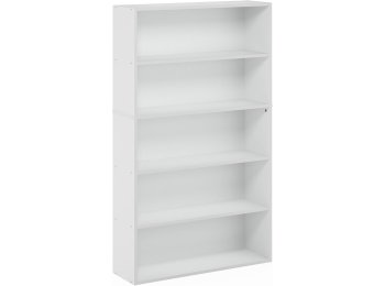 White Bookshelf, 35 x 77 in.