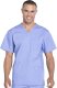 Men’s Basic V-neck, 1-Pocket Light Blue Scrub Top