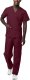Classic V-Neck Top & Drawstring Pants Scrub Set