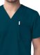 Classic V-Neck Top & Drawstring Pants Scrub Set