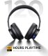120H Playtime Headphone Wireless Bluetooth with 3 EQ Modes, Low Latency, Hands-Free Calls, Over Ear Headphones for Travel Home Office Cellphone PC Black