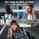 SB & 3.5mm Headset with Mic for Laptop PC,Wired On Ear Computer Headphones with Noise Cancelling Microphone,in-line Control for Office Work,Call Center,Video Meeting（Black）