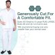 Men’s White Scrub Set